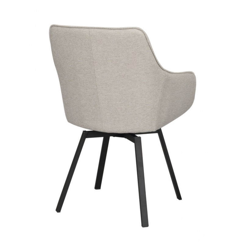 RO Alison Arm Chair Beige/Black